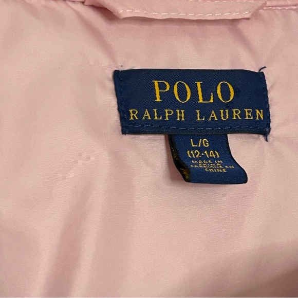 Polo by Ralph Lauren Pink Quilted Jacket Size Large 12-14 - Picture 3 of 6